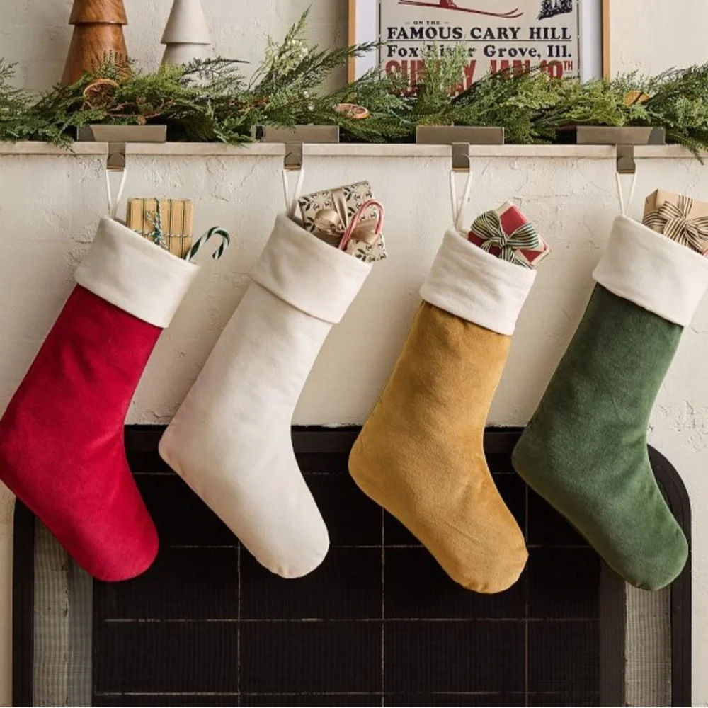 West Elm Velvet Christmas Holiday Stockings - 6 available - Picture 3 of 3